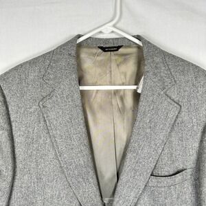 Vintage McGregor Blazer Mens 42R Gray Sport Coat Patch Pockets Made USA
